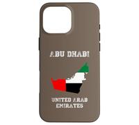Retro Abu Dhabi Émirats Arabes Unis Vieilli Coque pour iPhone 16 Pro Max