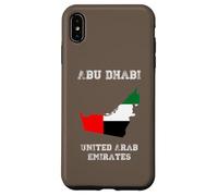Retro Abu Dhabi Émirats Arabes Unis Vieilli Coque pour iPhone XS Max