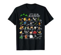 Rétro Adventure Camping Alphabet ABC Randonneur Montagnes Camp T-Shirt