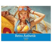 Retro Ästhetik - Pin-up Girls (Wandkalender 2026 DIN A4 quer), CALVENDO Monatskalender: Pin-up Girls in Szene gesetzt.