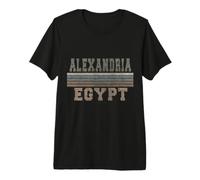 Rétro Alexandrie Egypte T-Shirt Haut de Gamme