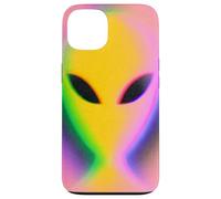 Retro Alien Aura Psychedelic Rainbow Aesthetic Cryptozoology Coque pour iPhone 13