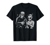 Rétro Alien Bigfoot Cheers Funny Paranormal Drinking T-Shirt