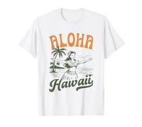 Rétro Aloha Hawaii Vintage Island Hula Girl Tropical pour femmes T-Shirt