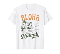 Rétro Aloha Hawaii Vintage Island Hula Girl Tropical pour femmes T-Shirt
