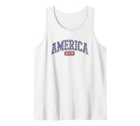 Retro America Est 1776 Étoiles patriotiques 4 Juillet Débardeur