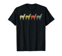 Rétro Amérique du Sud Pérou Llama Alpaca T-Shirt