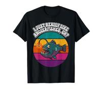 Rétro Anglerfish I Just Really Like Anglerfishes Vintage T-Shirt