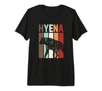Retro Animal D'Afrique Hyène T-Shirt Haut de Gamme