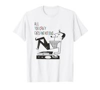 Rétro années 1950 Crazy Cats Amoureux de musique Swing Rock N Roll T-Shirt