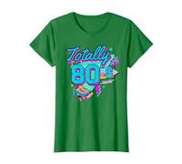 Rétro années 1980 coloré Totally 80's Funny 80 Rave fête à thème T-Shirt, Femme, Vert Kelly, 3XL