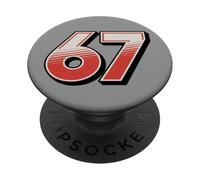 Rétro Années 70-67 Meme Six Seven PopSockets PopGrip Adhésif