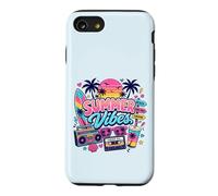 Rétro années 80 90 Nostalgie été Vibes Tropical Beach Vacation Coque pour iPhone SE (2020) / 7/8
