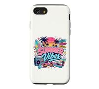 Rétro années 80 90 Nostalgie été Vibes Tropical Beach Vacation Coque pour iPhone SE (2020) / 7/8