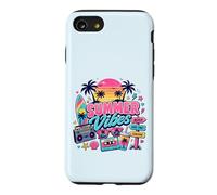 Rétro années 80 90 Nostalgie été Vibes Tropical Beach Vacation Coque pour iPhone SE (2020) / 7/8