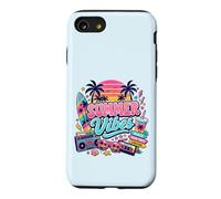 Rétro années 80 90 Nostalgie été Vibes Tropical Beach Vacation Coque pour iPhone SE (2020) / 7/8