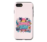Rétro années 80 90 Nostalgie été Vibes Tropical Beach Vacation Coque pour iPhone SE (2020) / 7/8