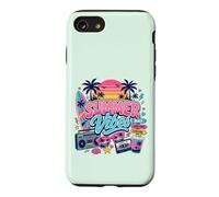 Rétro années 80 90 Nostalgie été Vibes Tropical Beach Vacation Coque pour iPhone SE (2020) / 7/8