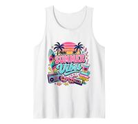 Rétro années 80 90 Nostalgie été Vibes Tropical Beach Vacation Débardeur