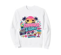 Rétro années 80 90 Nostalgie été Vibes Tropical Beach Vacation Sweatshirt