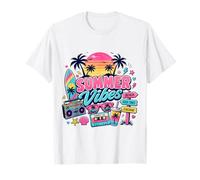 Rétro années 80 90 Nostalgie été Vibes Tropical Beach Vacation T-Shirt