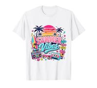 Rétro années 80 90 Nostalgie été Vibes Tropical Beach Vacation T-Shirt
