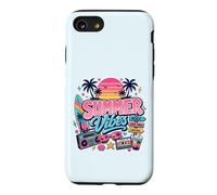 Rétro années 80 90 Nostalgie été Vibes Tropical Plage Coucher de Soleil Coque pour iPhone SE (2020) / 7/8