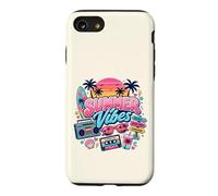 Rétro années 80 90 Nostalgie été Vibes Tropical Plage Coucher de Soleil Coque pour iPhone SE (2020) / 7/8