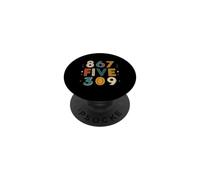 Rétro années 80 Chiffre Blague Vintage Musique Nostalgie PopSockets PopGrip Adhésif