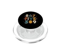 Rétro années 80 Chiffre Blague Vintage Musique Nostalgie PopSockets PopGrip pour MagSafe