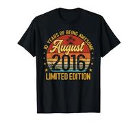 Rétro août 2016 Édition limitée 10 Ans 10e Anniversaire T-Shirt