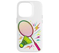 Retro Arcade Badminton Volant Coque pour iPhone 14 Pro
