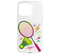 Retro Arcade Badminton Volant Coque pour iPhone 15 Pro Max