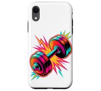 Retro Arcade Barre Poids Haltérophilie Haltérophile Coque pour iPhone XR