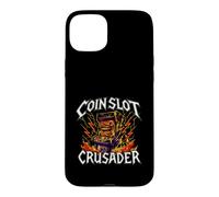 Retro Arcade Gamer Coinslot Crusader Coque pour iPhone 15 Plus