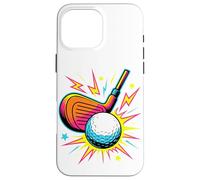 Retro Arcade Golf Golfing Golfeur Coque pour iPhone 16 Pro Max