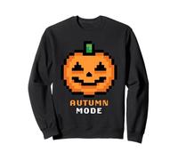 Retro Arcade Pixelated Game Pumpkin - Autumn Mode Sweatshirt