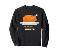 Retro Arcade Pixelated Game Turkey - Player 1: Stuffed Sweatshirt