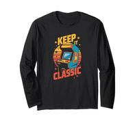 Retro Arcade Vibes - Keep It Classic 80s Gamer Style Manche Longue