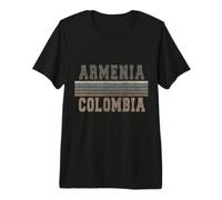 Rétro Arménie Colombie T-Shirt Haut de Gamme