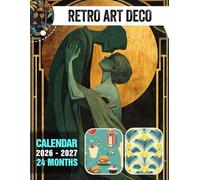 Retro Art Deco Calendar 2026 - 2027: Chic Retro-Inspired Illustrations Elevating Your Yearly Organization and Productivity