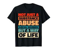 Retro Assistance Sociale - Vintage Social Toxicomanie T-Shirt