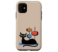 Retro Atomic Age Mid-Century Cat Vintage Space Modern Design Coque pour iPhone 11