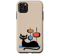 Retro Atomic Age Mid-Century Cat Vintage Space Modern Design Coque pour iPhone 11 Pro Max
