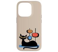 Retro Atomic Age Mid-Century Cat Vintage Space Modern Design Coque pour iPhone 14 Pro