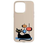 Retro Atomic Age Mid-Century Cat Vintage Space Modern Design Coque pour iPhone 15 Pro Max