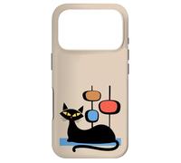 Retro Atomic Age Mid-Century Cat Vintage Space Modern Design Coque pour iPhone 17 Pro