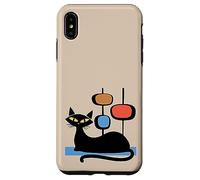 Retro Atomic Age Mid-Century Cat Vintage Space Modern Design Coque pour iPhone XS Max
