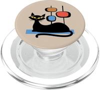Retro Atomic Age Mid-Century Cat Vintage Space Modern Design PopSockets PopGrip pour MagSafe