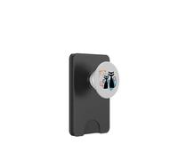 Retro Atomic Age Mid-Century Twin Cat Vintage Modern Design PopSockets PopWallet pour MagSafe